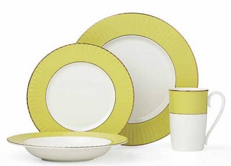 Pleated Colors Chartreuse by Lenox