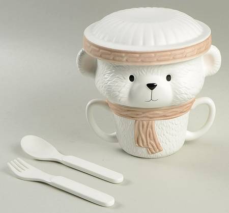Baby Bear (5 Piece) Child's Set (Plate,Bowl,Mug,Spoon &Fork)