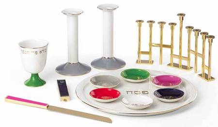 Oak Street Seder Plate/Bowls Set