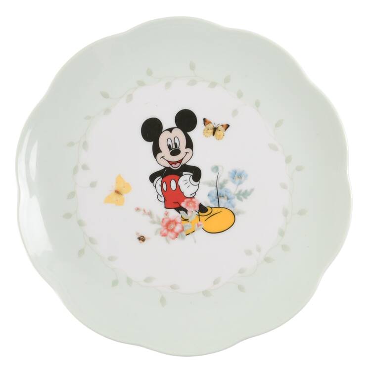Mickey and Minnie in the Meadow Salad/Dessert Plate