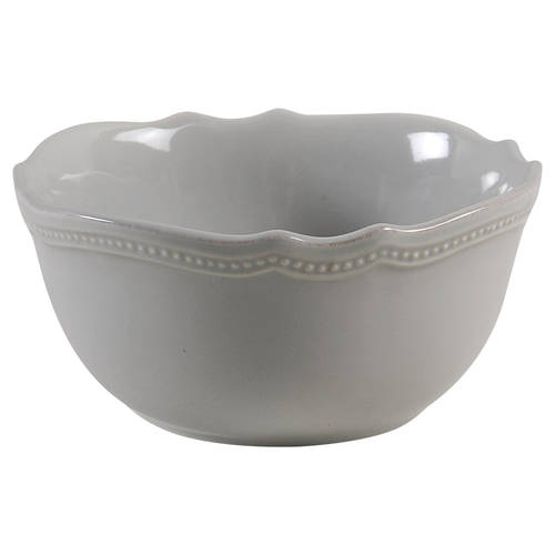 French Perle Bead Grey 6" All Purpose Bowl