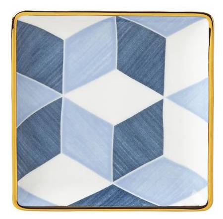 Blue Azzurro Square Tidbit Plate