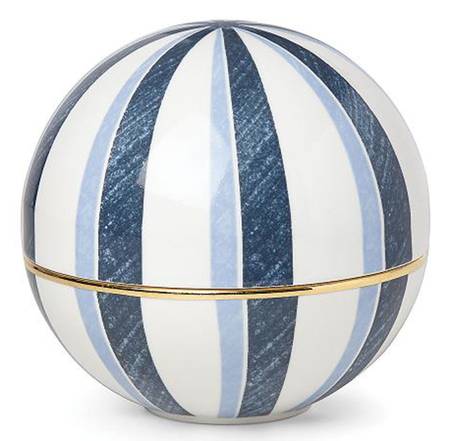 Blue Azzurro Round Box & Lid