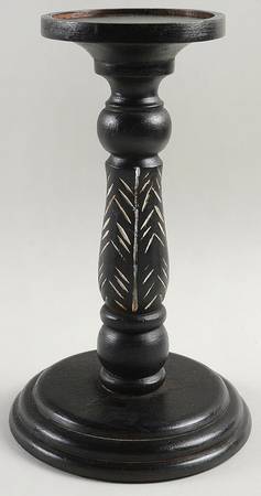 Alpine 10" Wood Candlestick