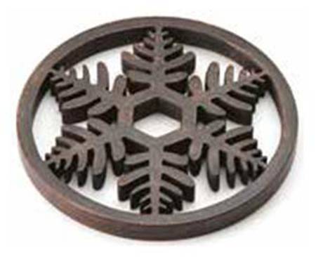 Alpine Round Wood Trivet