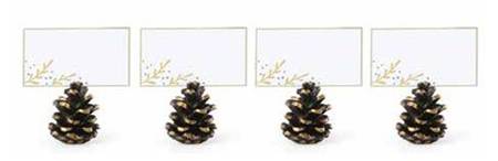 Alpine Metal Place Card Holders - Set of 4