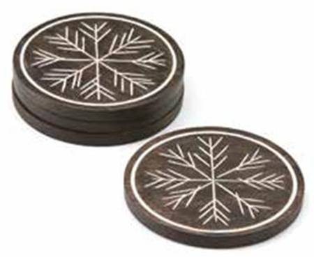 Alpine Wood Coaster - Set of 4