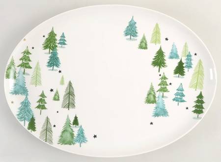 Balsam Lane 16" Oval Serving Platter by Lenox