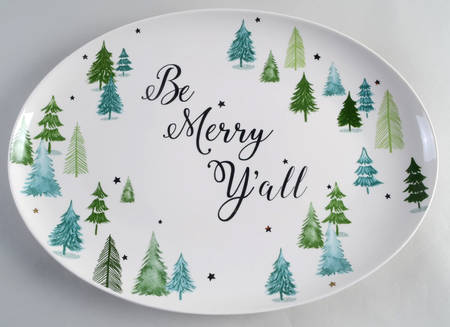 Balsam Lane 16" Oval Serving Platter by Lenox