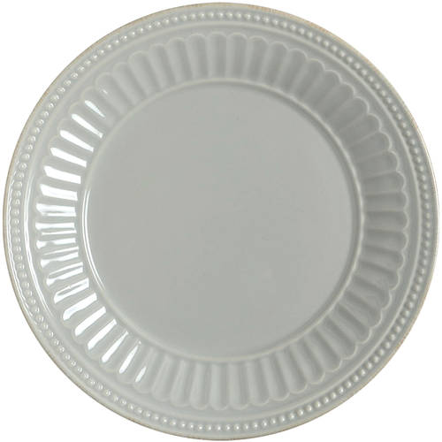 French Perle Groove Grey Salad/Dessert Plate
