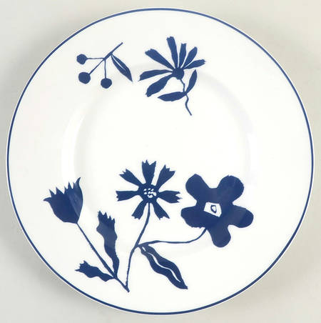 Spring Street Cobalt Blue Accent Luncheon Plate