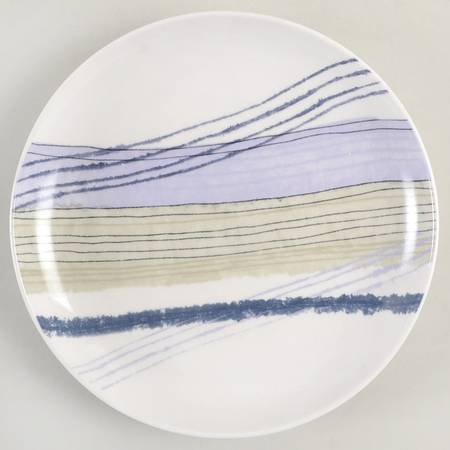 Woven Stripes Lavender Salad Plate