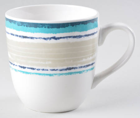 Woven Stripes Teal Mug
