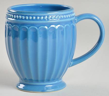 French Perle Groove Marine Blue Mug