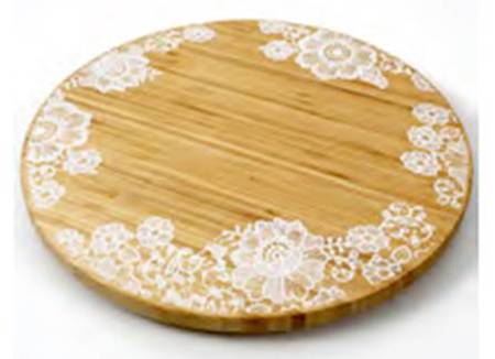 Blutique Wood Lazy Susan Turntable