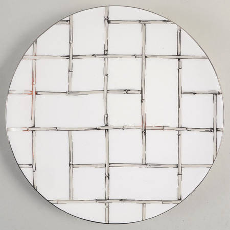 Emmett Street (Platinum Trim) Accent Luncheon Plate