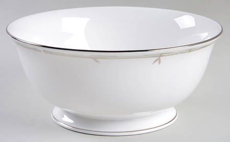 Emmett Street (Platinum Trim) 8" Round Serving Bowl