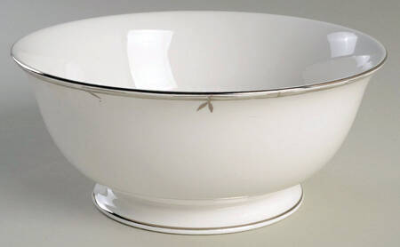 Emmett Street (Platinum Trim) 8" Round Serving Bowl