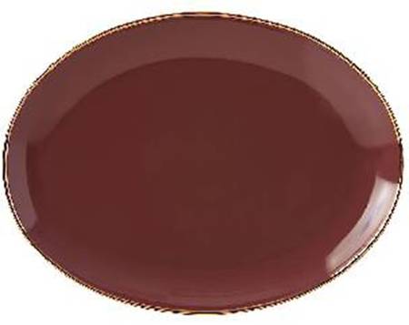 Trianna Merlot 14" Oval Serving Platter