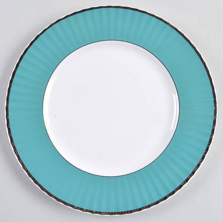 Pleated Colors Teal Salad Plate