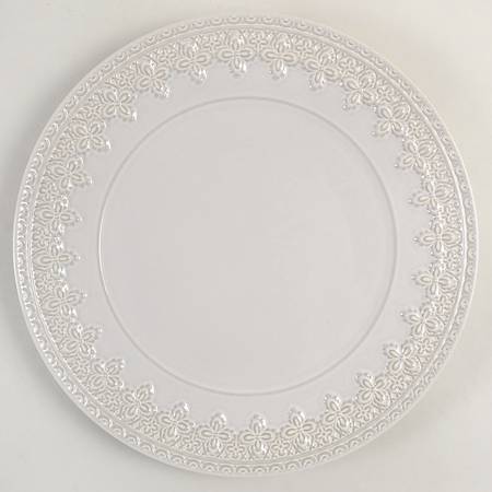 Chelse Muse Reactive Gray Dinner Plate
