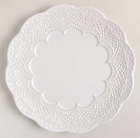 Chelse Muse Reactive White Accent Luncheon Plate