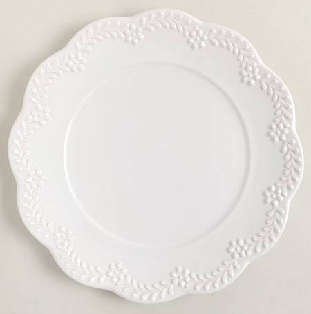 Chelse Muse Reactive White Accent Luncheon Plate