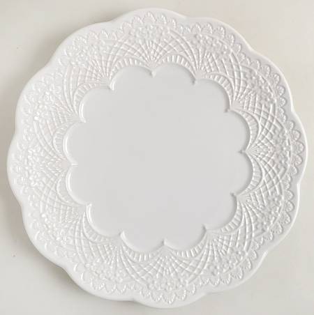 Chelse Muse Reactive White Dinner Plate