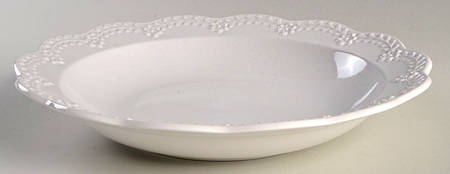 Chelse Muse Reactive White 11" Individual Pasta Bowl