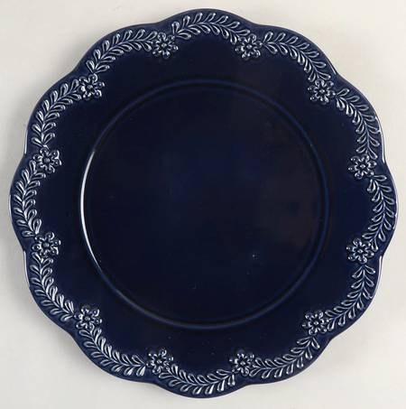 Chelse Muse Reactive Navy Accent Luncheon Plate