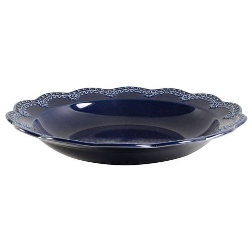 Chelse Muse Reactive Navy Individual Dinner/Pasta Bowl