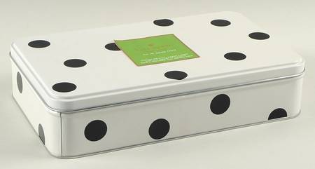 Deco Dot Black Storage Tin