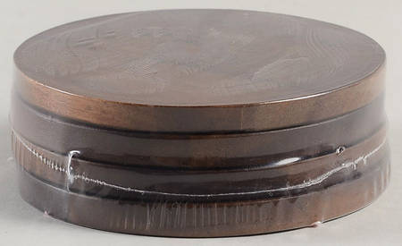 Deco Dot Black Wood Coaster - Set of 4
