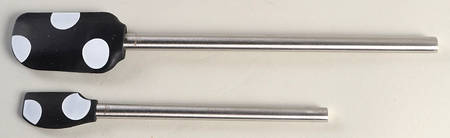 Deco Dot Black Utensil Set (2 Spatulas)