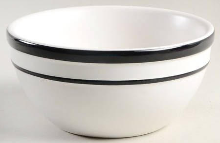 Sculpted Stripe Black 6" All Purpose Bowl