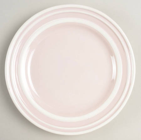 Sculpted Stripe Blush Accent Luncheon Plate