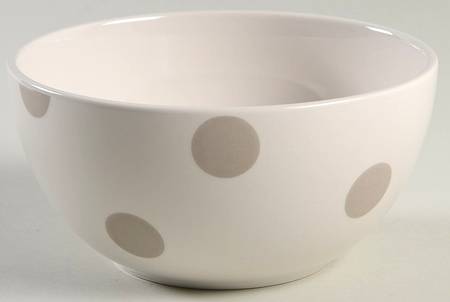 Deco Dot-Beige 6" All Purpose Bowl