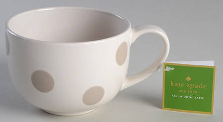 Deco Dot-Beige Latte Mug