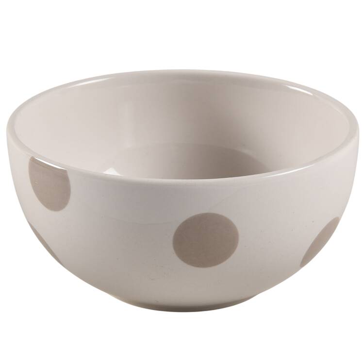 Deco Dot-Beige Fruit/Dessert (Sauce) Bowl