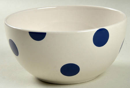 Deco Dot Cobalt 6" All Purpose Bowl