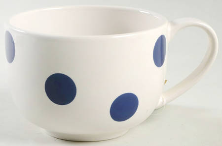 Deco Dot Cobalt Latte Mug