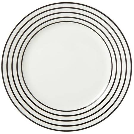 Primrose Drive Black Dinner Plate