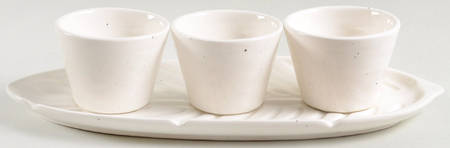 Cannon Street Condiment Set-3 Open Bowls & Tray