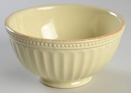 French Perle Groove Butter Soup/Cereal Bowl