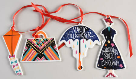 Mary Poppins Ornamen - Set of 4 Motifs