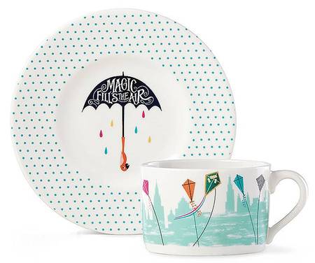 Mary Poppins Flat Cup & Saucer Set