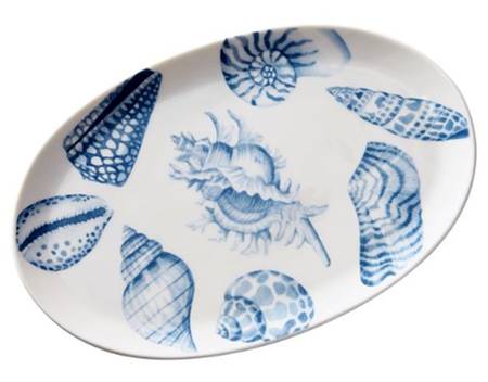 Every Seashell Tells a Story 10" Oval Tray