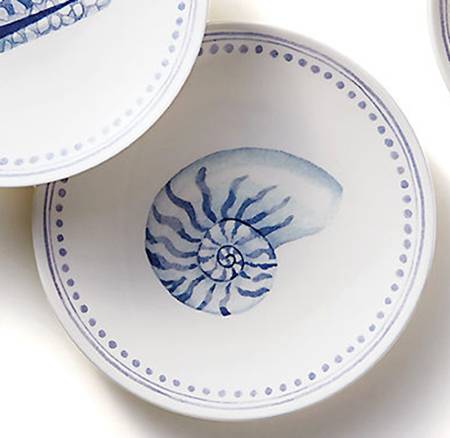 Every Seashell Tells a Story Melamine Tidbit Plate