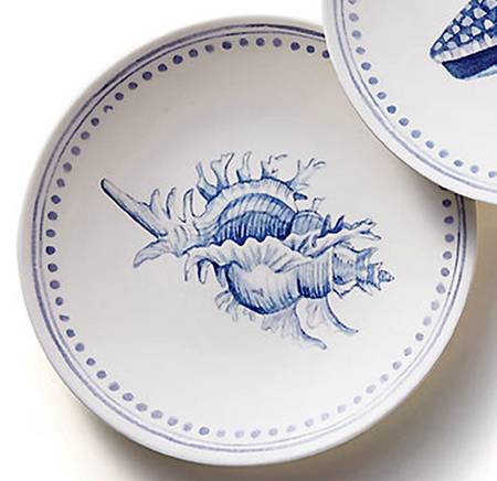 Every Seashell Tells a Story Melamine Tidbit Plate