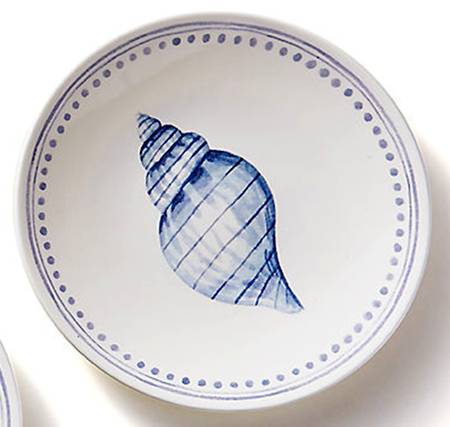 Every Seashell Tells a Story Melamine Tidbit Plate